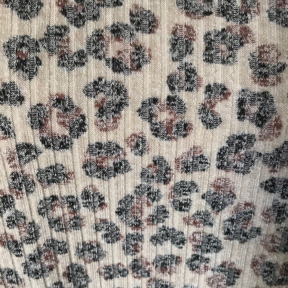 Animal print Sweater by Cure. Top ties in bottom front! Comfy soft. Roun… - Picture 3 of 14